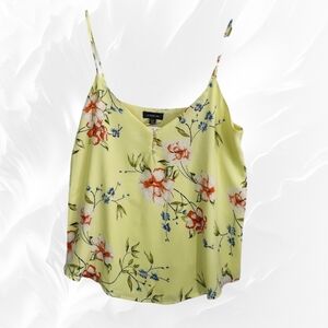 NWT Le Château Yellow Floral Button-Front Camisole A16